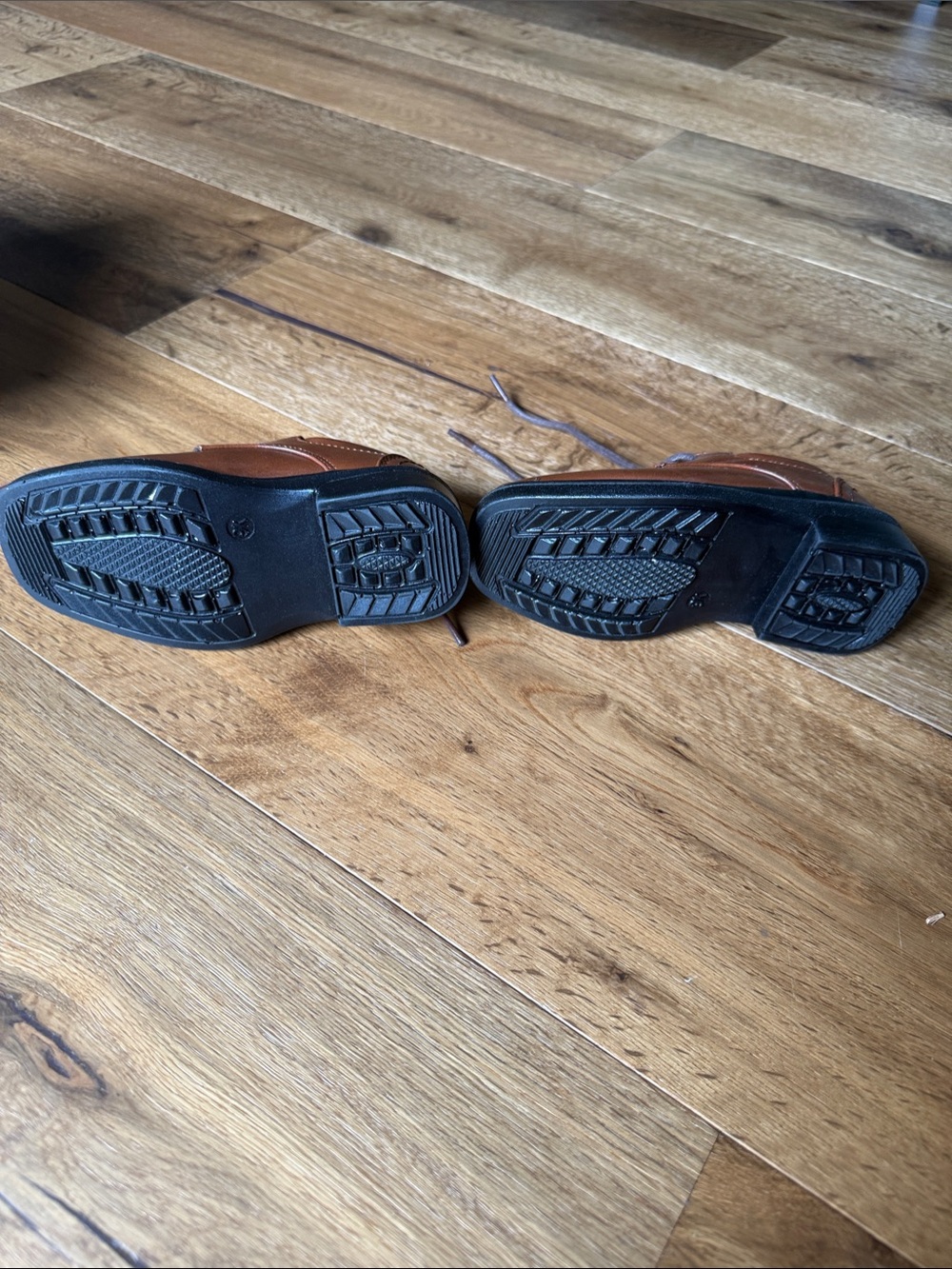Kids' Brown Leather Dress Shoes - Lace-Up Comfort - Picture 3 of 7